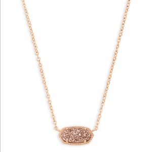 Kendra Scott Elisa rose gold necklace